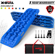 X-BULL 2PCS Recovery Boards Tracks Snow Tracks Mud tracks 4WD With 4PC mounting bolts Blue V211-AU-XBRT008