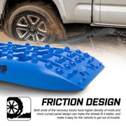 X-BULL 2PCS Recovery Boards Tracks Snow Tracks Mud tracks 4WD With 4PC mounting bolts Blue V211-AU-XBRT008