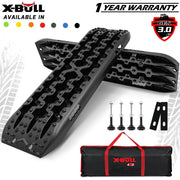 X-BULL 2PCS Recovery Tracks Boards Snow Tracks Mud tracks 4WD With 4PC mounting bolts Black V211-AU-XBRT009