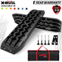 X-BULL 2PCS Recovery Tracks Boards Snow Tracks Mud tracks 4WD With 4PC mounting bolts Black V211-AU-XBRT009