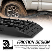 X-BULL Recovery tracks Boards 10T 2 Pairs Sand Mud Snow With Mounting Bolts pins Black
