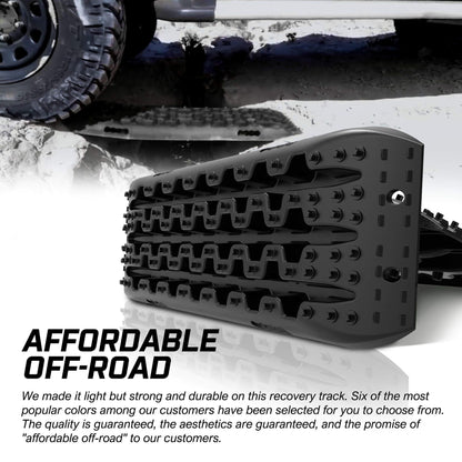 X-BULL Recovery tracks Boards 10T 2 Pairs Sand Mud Snow With Mounting Bolts pins Black V211-AU-XBRT009-2