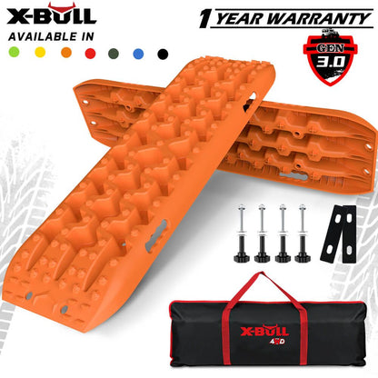 X-BULL 2PCS Recovery Tracks Snow Tracks Mud tracks 4WD With 4PC mounting bolts V211-AU-XBRT016
