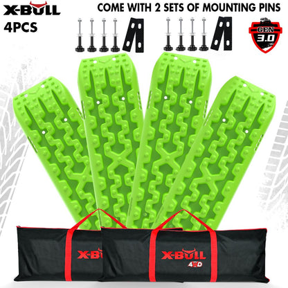 X-BULL Recovery tracks Boards 10T 2 Pairs Sand Mud Snow With Mounting Bolts pins Green V211-AU-XBRT017-2