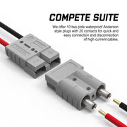 10x Anderson Plug Anderson Style Plug Connectors 50AMP 6AWG 12-24V DC Power Tool V211-AUEB-APP01