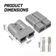 10x Anderson Plug Anderson Style Plug Connectors 50AMP 6AWG 12-24V DC Power Tool V211-AUEB-APP01