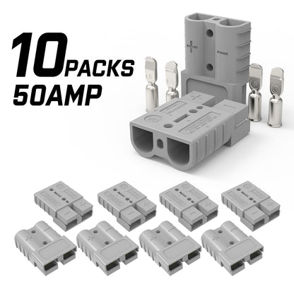 X-BULL 10 x 50A Anderson Style Plug Copper Connectors Terminals Pack Caravan Trailer Solar V211-AUEB-APP02