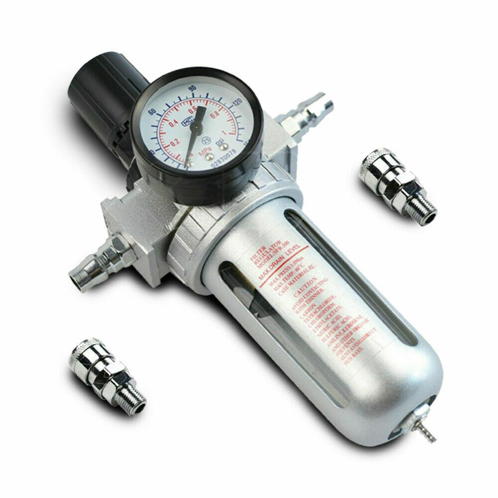 X-BULLAir Compressor Oil Moisture Water Filter Regulator Separator Mount fitting V211-AUEB-AT001