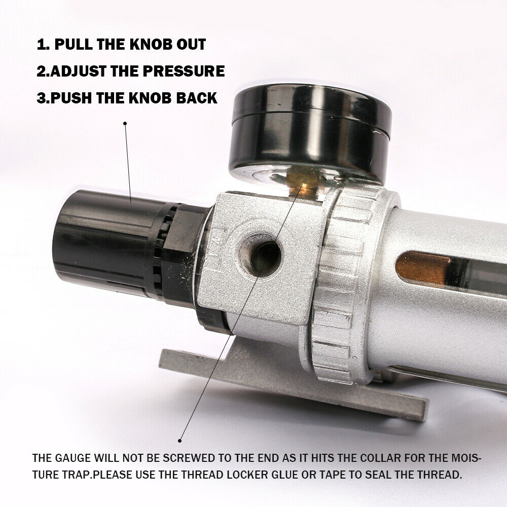 X-BULL Air Compressor Moisture Filter Water Trap Filter Regulator Mount Fitting V211-AUEB-AT002