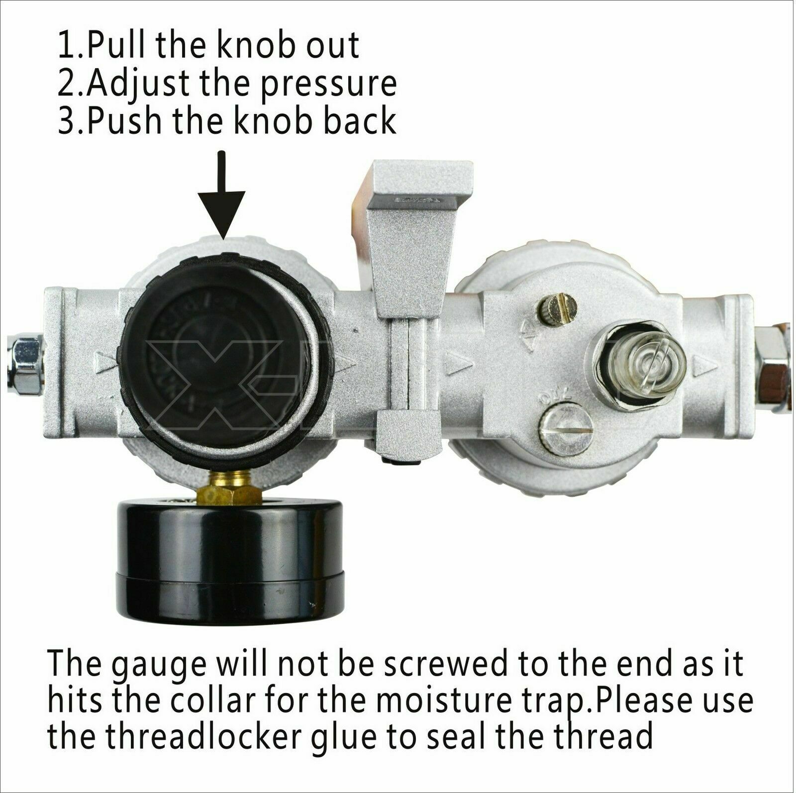 X-BULL Air Compressor Moisture Filter Water Trap Filter Regulator Mount Fitting V211-AUEB-AT002