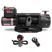 X-BULL 12V Electric Winch 20000LBS Synthetic Rope Truck Trailer Winch 4X4 4WD V211-AUEB-AXBL001