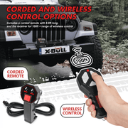 X-BULL 12V Electric Winch 20000LBS Synthetic Rope Truck Trailer Winch 4X4 4WD V211-AUEB-AXBL001
