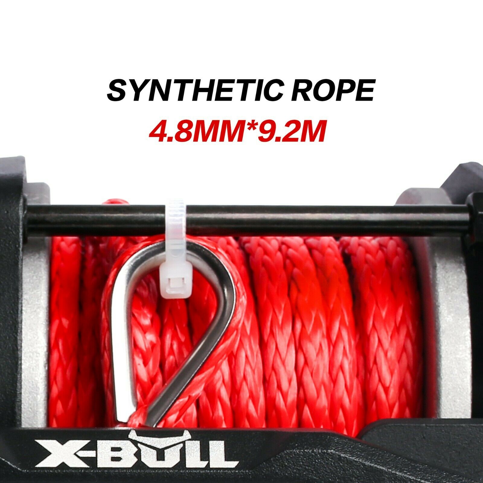 X-BULL Electric Winch 12V Wireless 3000lbs/1360kg Synthetic Rope BOAT ATV 4WD V211-AUEB-AXEW002