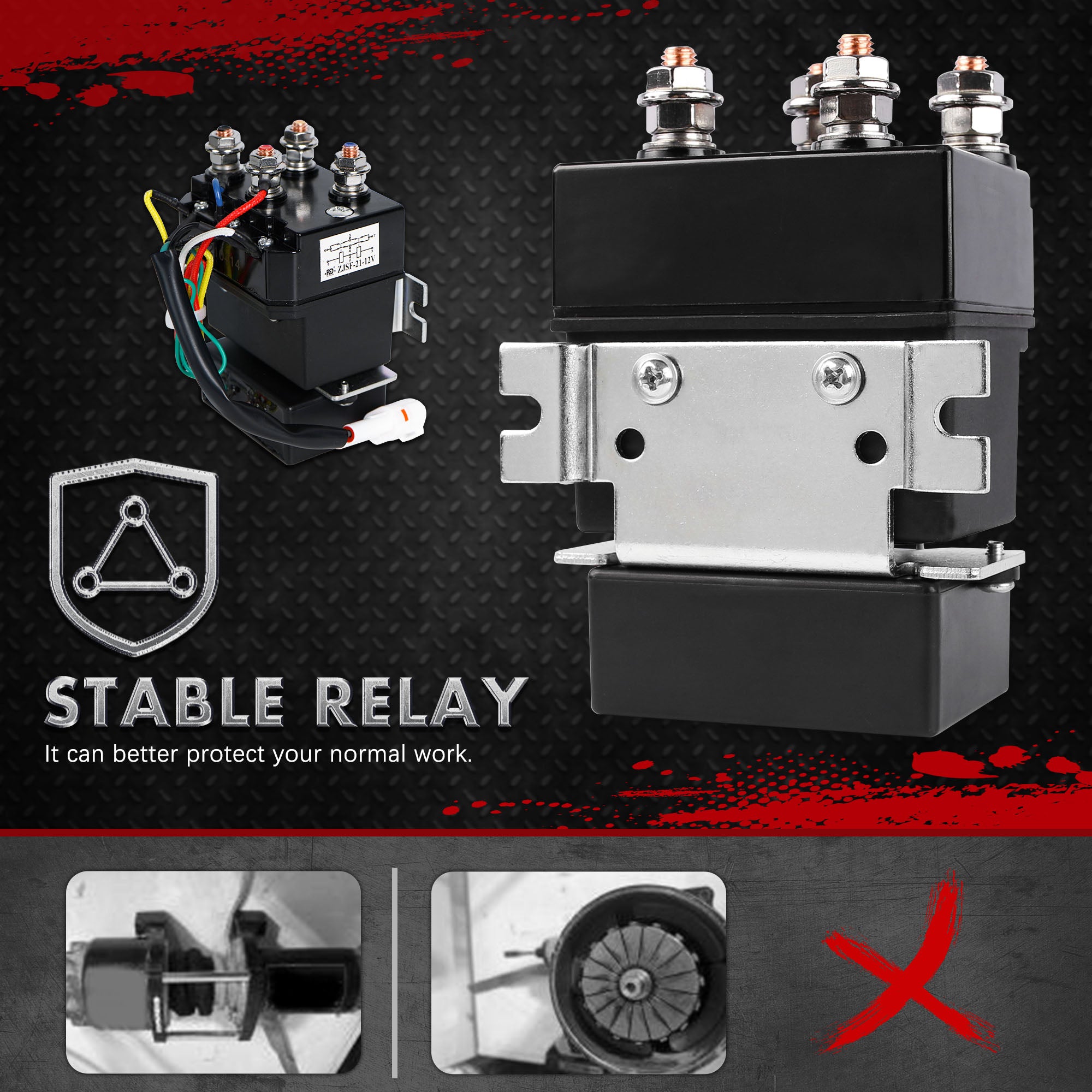 X-BULL Electric Winch 12V 5000LBS Wireless 15.2M Steel Cable ATV UTV 4WD Boat V211-AUEB-AXEW003