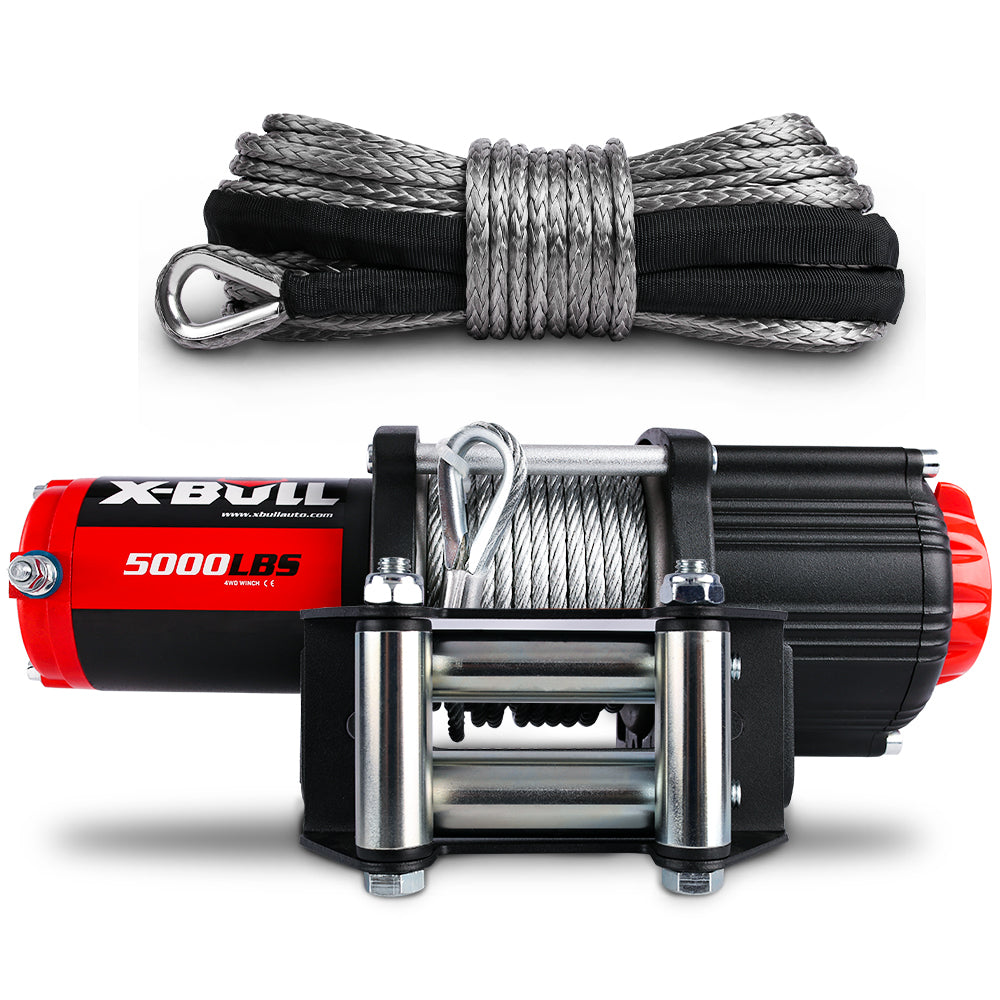 X-BULL Electric Winch 12V 5000LBS Wireless Steel Cable ATV Boat With 13M Synthetic Rope V211-AUEB-AXEW003XBSR002
