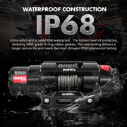 X-BULL 5000LBS Electric Winch 12V Synthetic Rope ATV UTV Boat Upgraded version V211-AUEB-AXEW004SS