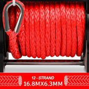 X-BULL Electric Winch 6000LBS 12V BOAT Synthetic Rope Wireless Remote 4WD ATV UTV V211-AUEB-AXEW010