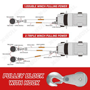 X-BULL Electric Winch 6000LBS 12V BOAT Synthetic Rope Wireless Remote 4WD ATV UTV V211-AUEB-AXEW010