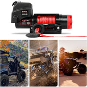 X-BULL Electric Winch 6000LBS 12V BOAT Synthetic Rope Wireless Remote 4WD ATV UTV V211-AUEB-AXEW010