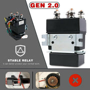 X-BULL Electric Winch 4500LBS/2041KG Steel Cable Wireless Remote Boat ATV 4WD V211-AUEB-AXEW017