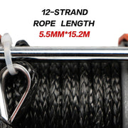 X-BULL Electric Winch 12v Synthetic Rope 4500LBS Wireless Remote ATV UTV 2041KG V211-AUEB-AXEW019