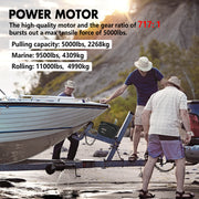 X-BULL 5000LBS Electric Boat Winch 12V Portable Detachable Marine Ship Trailer Winch V211-AUEB-BW002