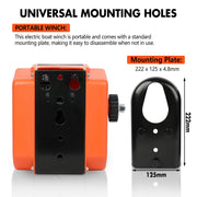 X-BULL 12V Electric Boat Winch 5000LBS Portable Wireless Remote Trailer Winch Steel Cable V211-AUEB-BW003