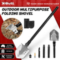 X-BULL Folding Shovel Outdoor Camping Survival Tools Multifunction Military V211-AUEB-FS001