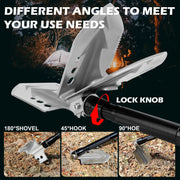 X-BULL Folding Shovel Outdoor Camping Survival Tools Multifunction Military V211-AUEB-FS001