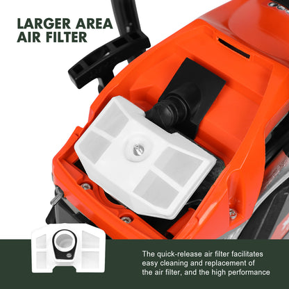 X-BULL Chainsaw Petrol Commercial 62cc 20" Bar E-Start Tree Pruning Top Handle V211-AUEB-HGT010