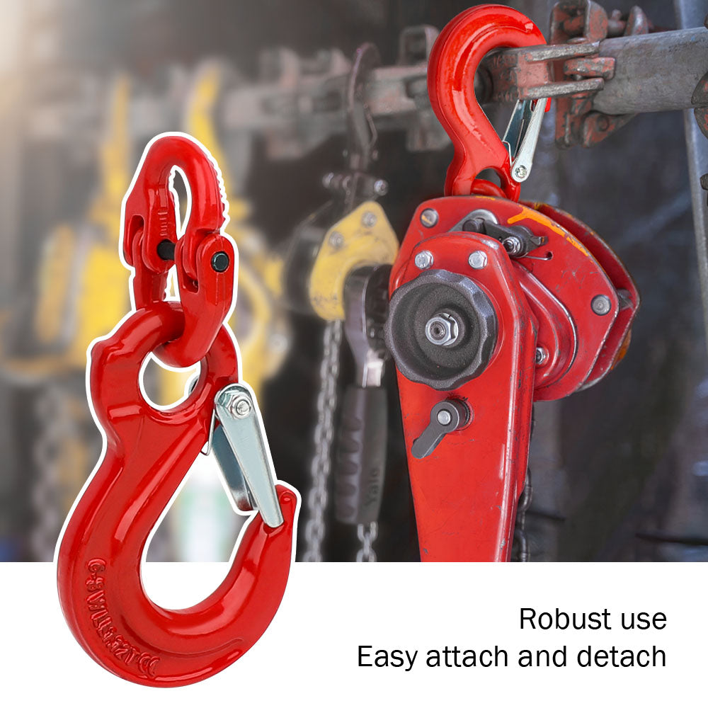 2X 6mm Hammerlock+ Eye Sling Hook Safety Chain Caravan Trailer connecting Extend V211-AUEB-HL001X2