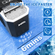 Ice Maker Machine 2.2L Portable Ice Cube Tray Bar Countertop Party Commercial V211-AUEB-IM001