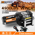 12V Electric Winch 4500LBS Winch Steel Cable Trailer Towing Remote ATV UTV V211-AUEB-MNEW001