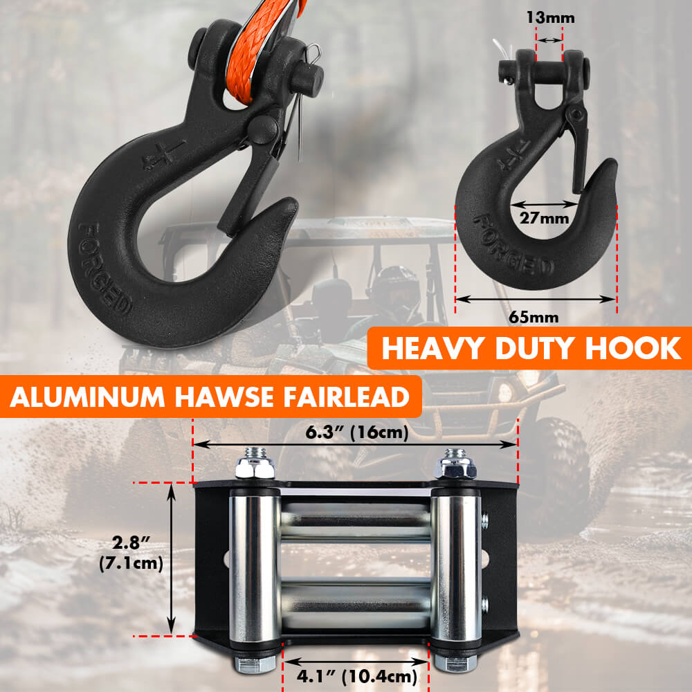 12V Electric Winch 4500LBS Winch Steel Cable Trailer Towing Remote ATV UTV V211-AUEB-MNEW001