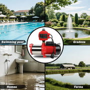 ETOSHA 2000W Garden Water Pump High Pressure 4-Stage Tank Irrigation Water Pump V211-AUEB-PUMP001WPC001