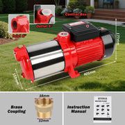 ETOSHA 2000W Garden Water Pump High Pressure 4-Stage Tank Farm Irrigation Pump V211-AUEB-PUMP001WPC002