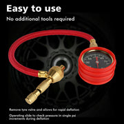 X-BULL Tyre Deflator Tire Air Deflators Rapid With Pressure Gauge Valve Tool 4WD V211-AUEB-TG005