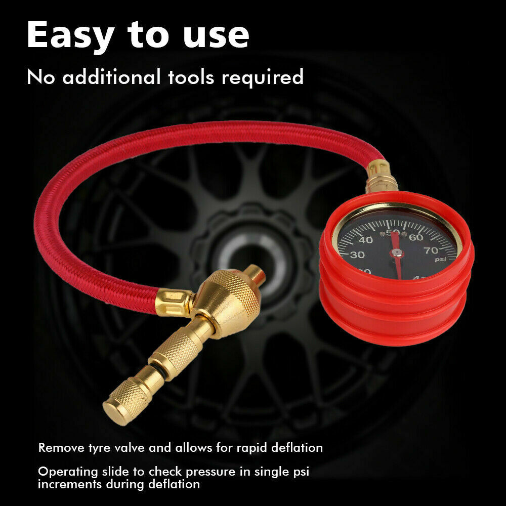X-BULL Tyre Deflator Tire Air Deflators Rapid With Pressure Gauge Valve Tool 4WD V211-AUEB-TG005