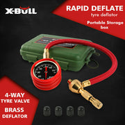 X-BULL Tyre Deflator Tire Air Deflators Rapid With Pressure Gauge Valve Tool 4WD V211-AUEB-TG005