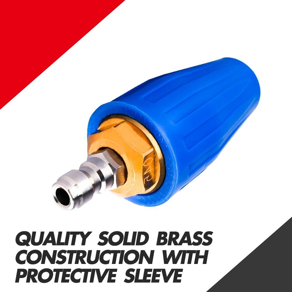 X-BULL Pressure Washer Turbo Nozzle Head 4000PSI High Cleaner 1/4BSP V211-AUEB-WC005