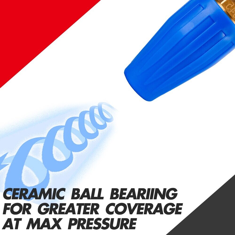 X-BULL Pressure Washer Turbo Nozzle Head 4000PSI High Cleaner 1/4BSP V211-AUEB-WC005