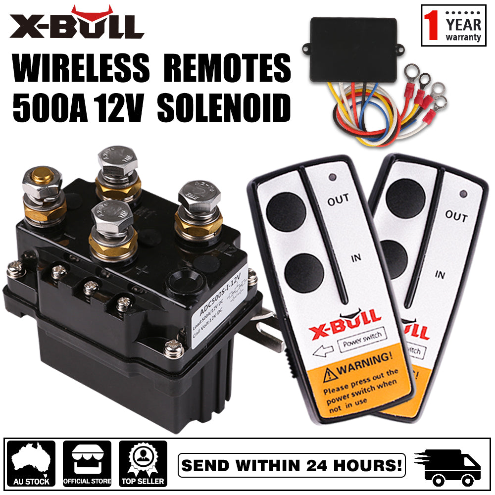 X-BULL Winch Solenoid Relay 12V 500A Winch Controller Twin Wireless Remote4WD4x4 V211-AUEB-WP004013
