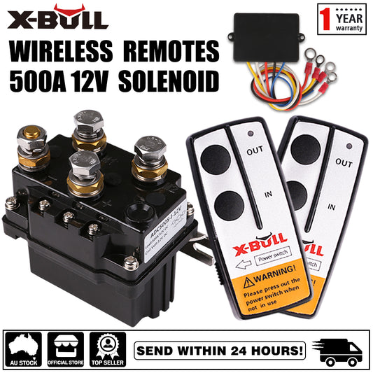 X-BULL Winch Solenoid Relay 12V 500A Winch Controller Twin Wireless Remote4WD4x4 V211-AUEB-WP004013