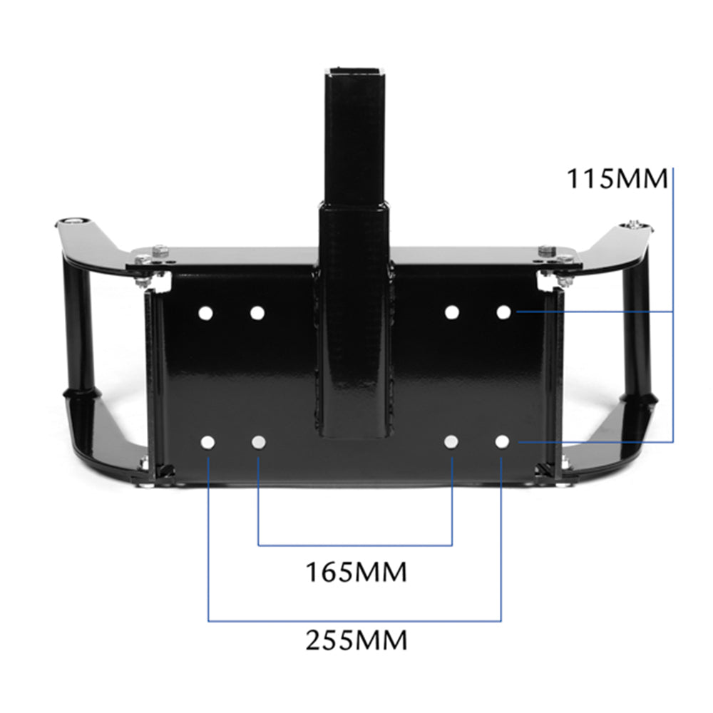 X-BULL Winch Cradle Mounting Plate Bracket Foldable Steel Bar Truck Trailer 4WD Universal For 9000 10000 V211-AUEB-WP009