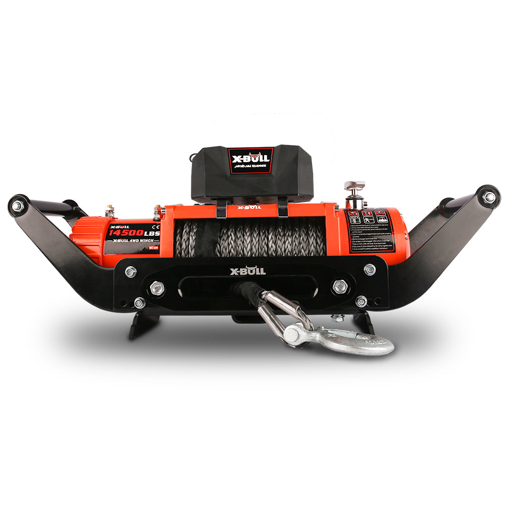 X-BULL Winch Cradle Mounting Plate Bracket Foldable Steel Bar Truck Trailer 4WD Universal For 9000 10000 V211-AUEB-WP009