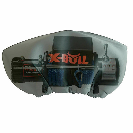 X-BULL Winch Cover Waterproof fits 8000-17000LBS Winch Dust Cover Soft 4X4 V211-AUEB-WP011