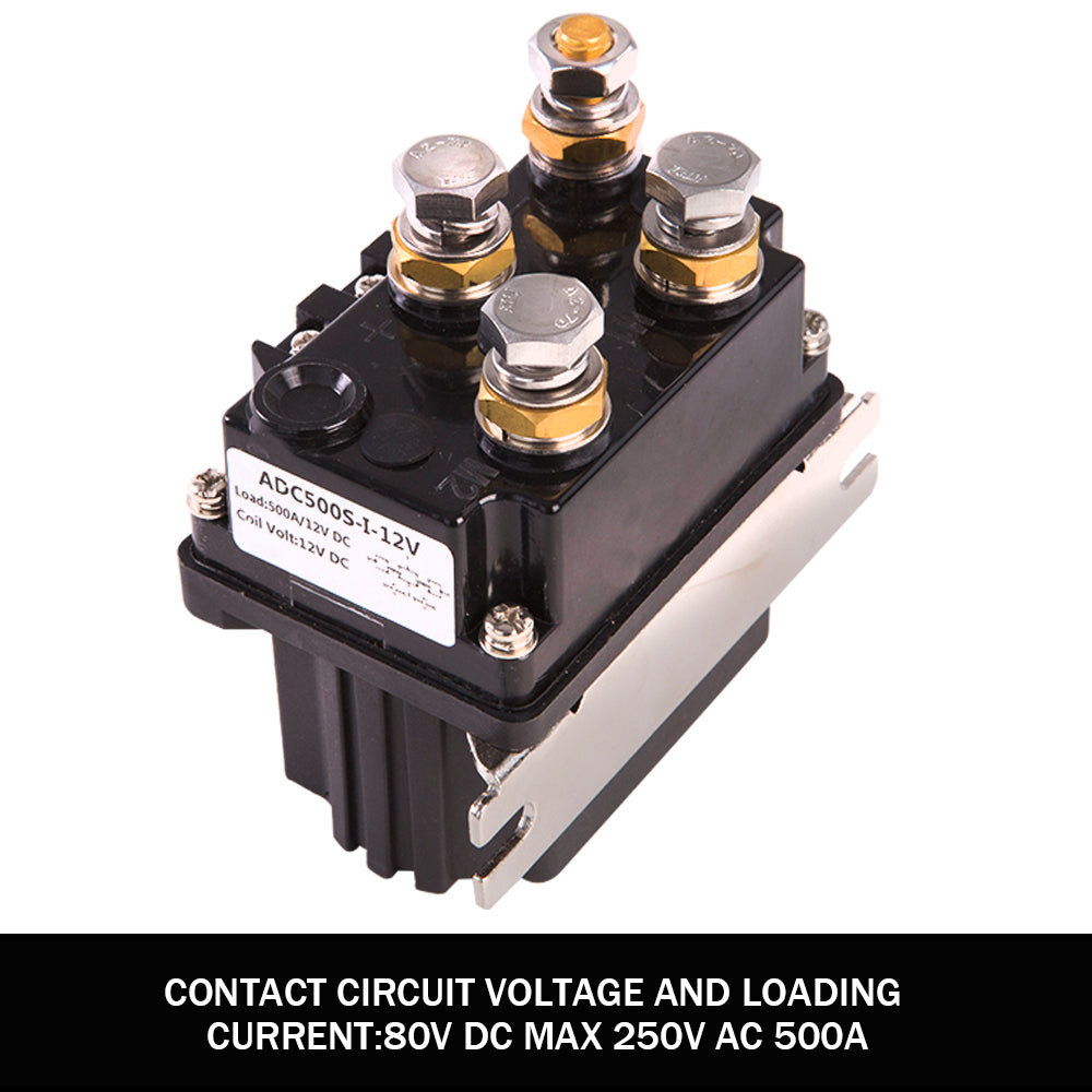X-BULL Winch Solenoid Relay Controller 500A DC Switch 4WD 9500LBS-17000LBS 4x4 V211-AUEB-WP013