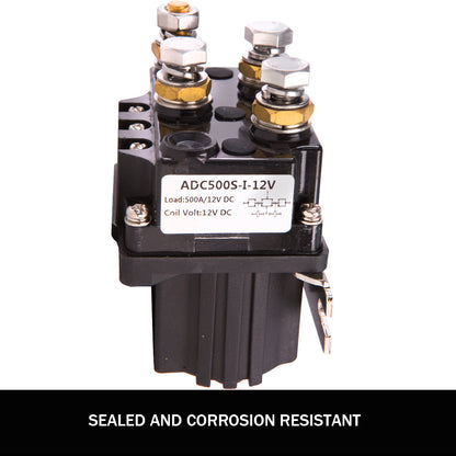 X-BULL Winch Solenoid Relay Controller 500A DC Switch 4WD 9500LBS-17000LBS 4x4 V211-AUEB-WP013