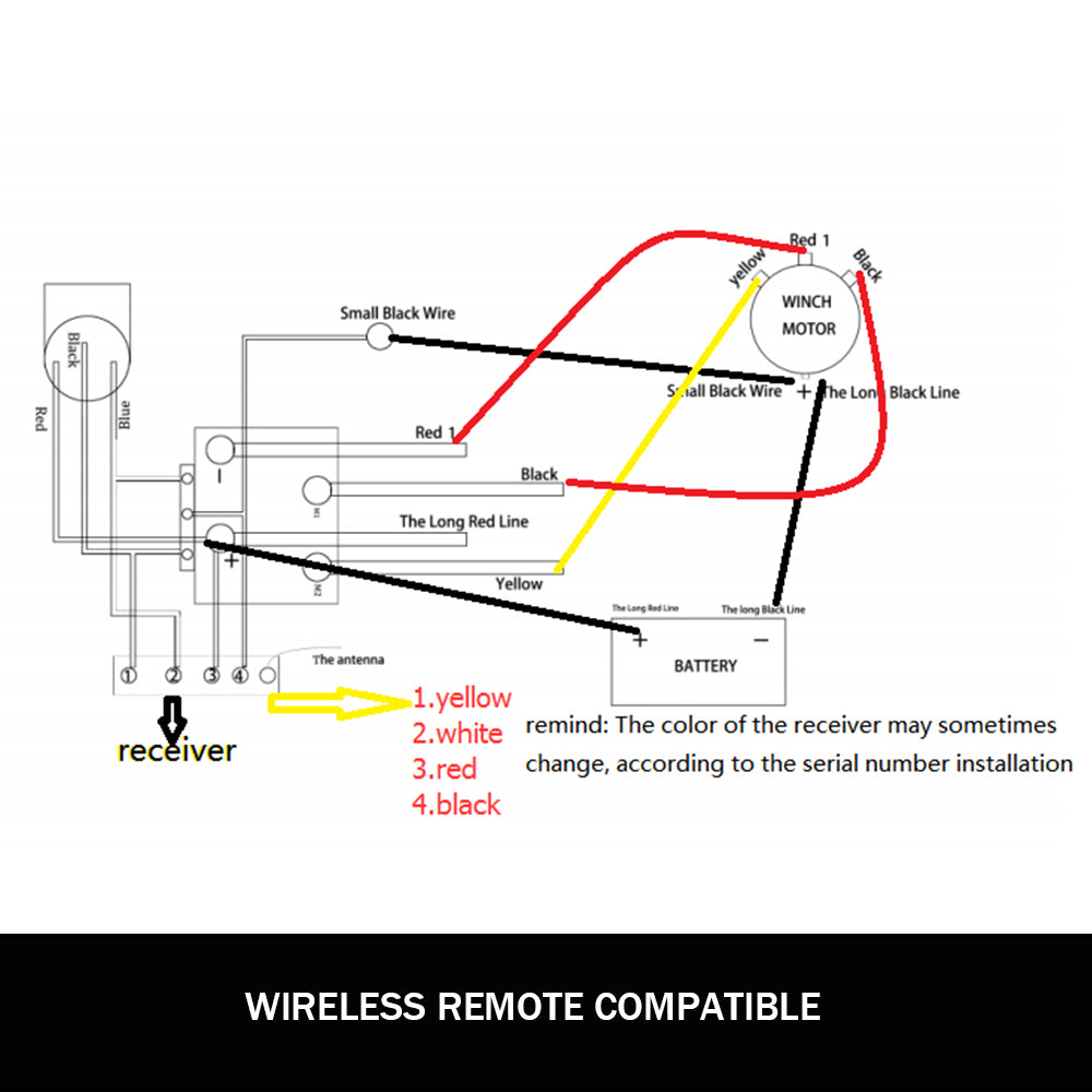 X-BULL Winch Solenoid Relay Controller 500A DC Switch 4WD 9500LBS-17000LBS 4x4 V211-AUEB-WP013