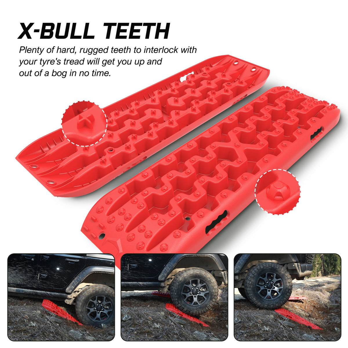 X-BULL Recovery tracks Sand tracks KIT Carry bag mounting pin Sand/Snow/Mud 10T 4WD-red Gen3.0 V211-AUEB-XB002